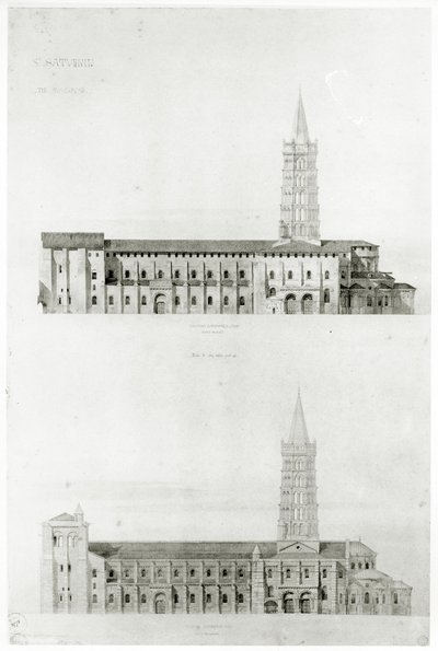 Basilica of St. Sernin, Toulouse by Eugene Emmanuel Viollet le Duc